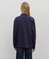 Marithé François Girbaud CREST LOGO JERSEY POLO LONG SLEEVE Light Heather Gray