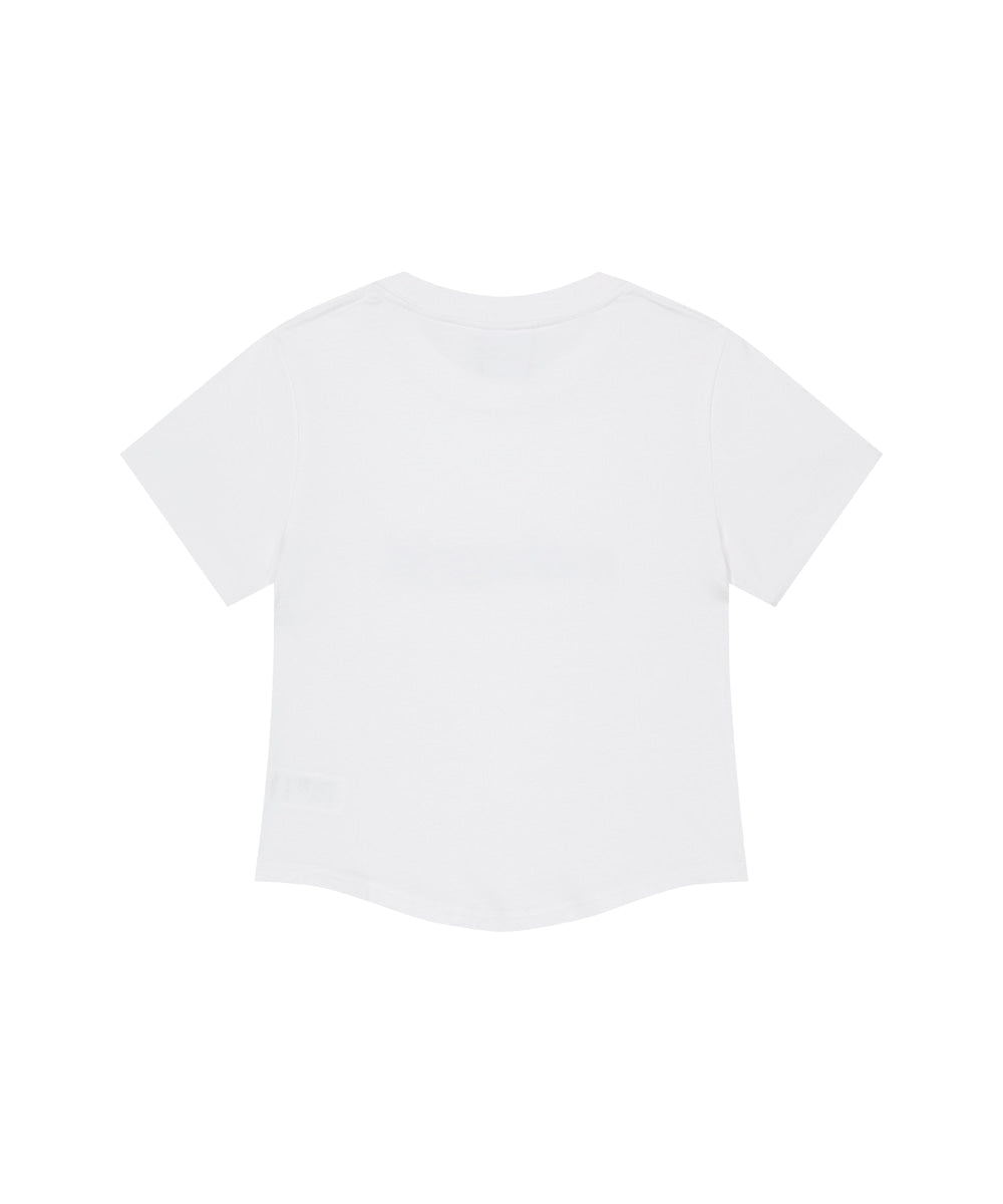 Mahagrid Dot Basic Logo Round Crop Tee