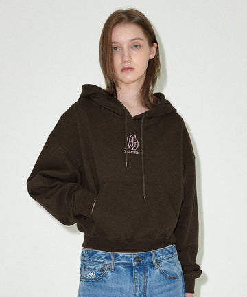 Mahagrid MGD SERIF LOGO CROP HOODIE