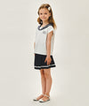 Marithé François Girbaud Kids W Marine Pleated Skirt