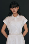 General Idea WOMAN Dolman Sleeve Belted Long Dress