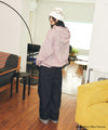Mahagrid Washed Solar Applique Zip Up Hoodie