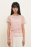 General Idea WOMAN See-Through Halterneck Layered Knit Set [PINK]