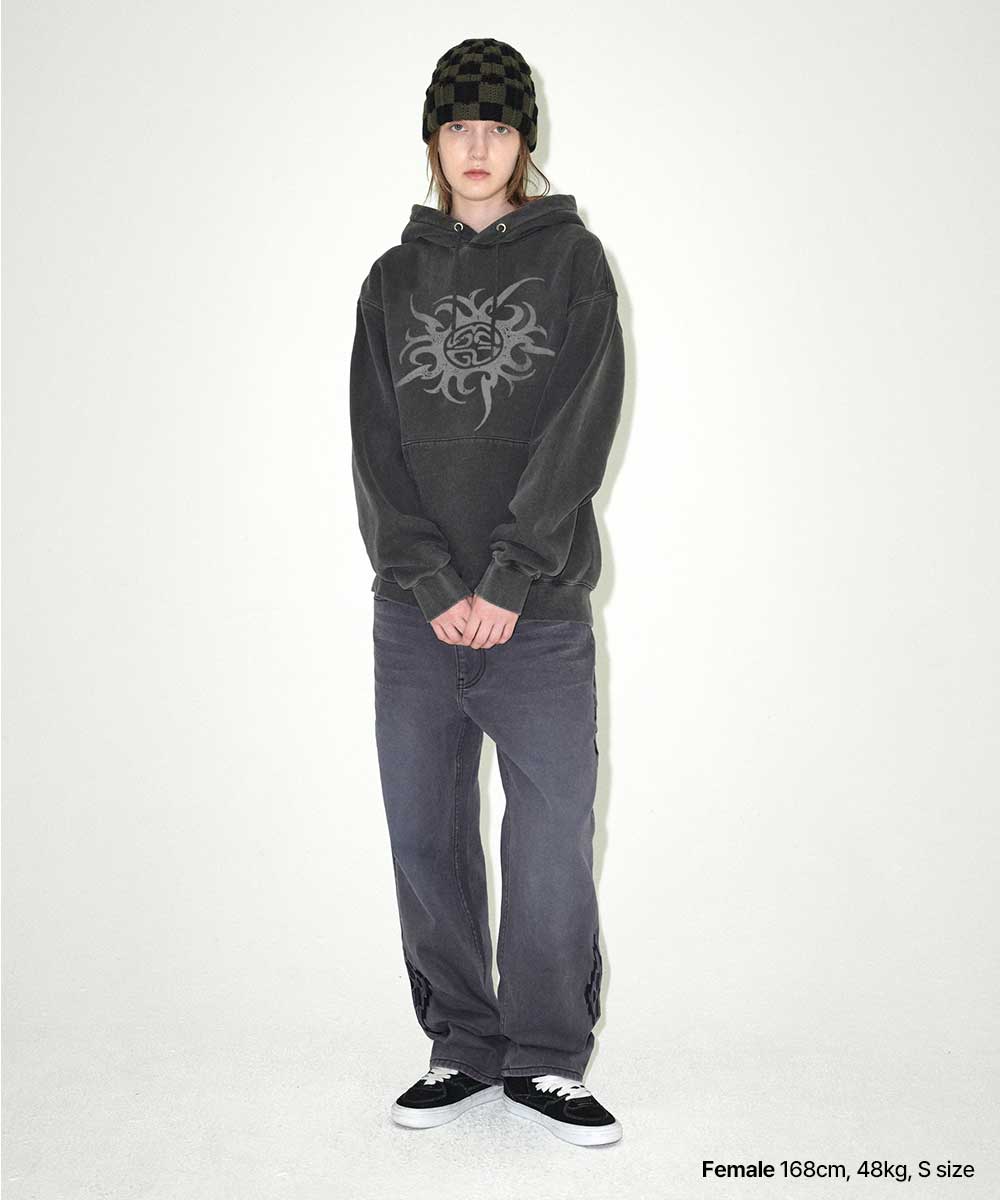 Mahagrid TRIBAL ECLIPSE PIGMENT HOODIE