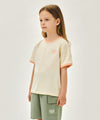 Marithé François Girbaud Kids Small Classic Logo Ringer Tee Light Purple
