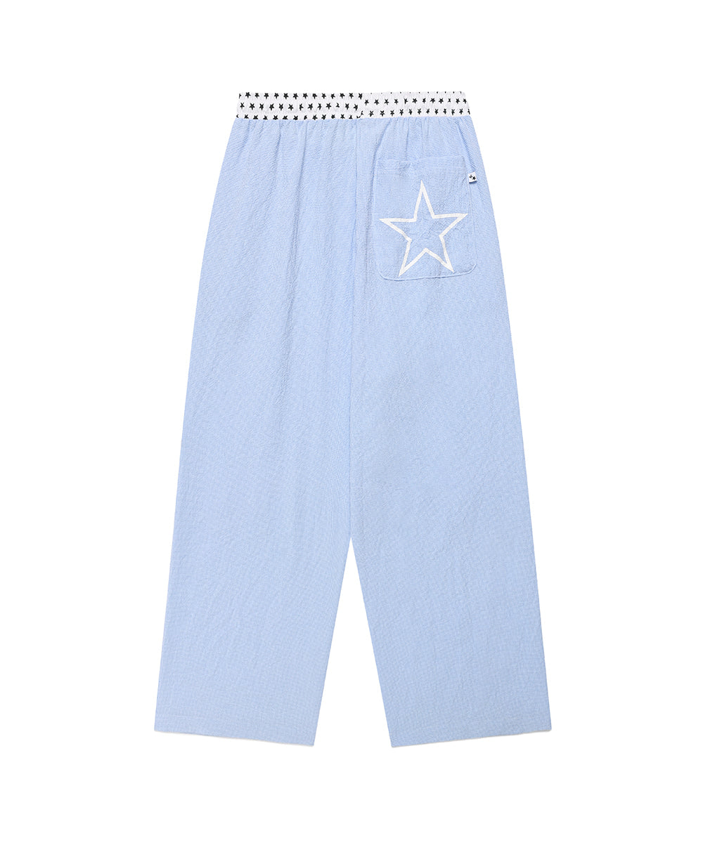 Cavish Women's Check Lounge Pants in Blue