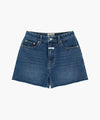 Marithé François Girbaud W RAW EDGE WASHED DENIM SHORTS