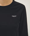Marithé François Girbaud Women's Regular Logo Long Sleeve Tee Black