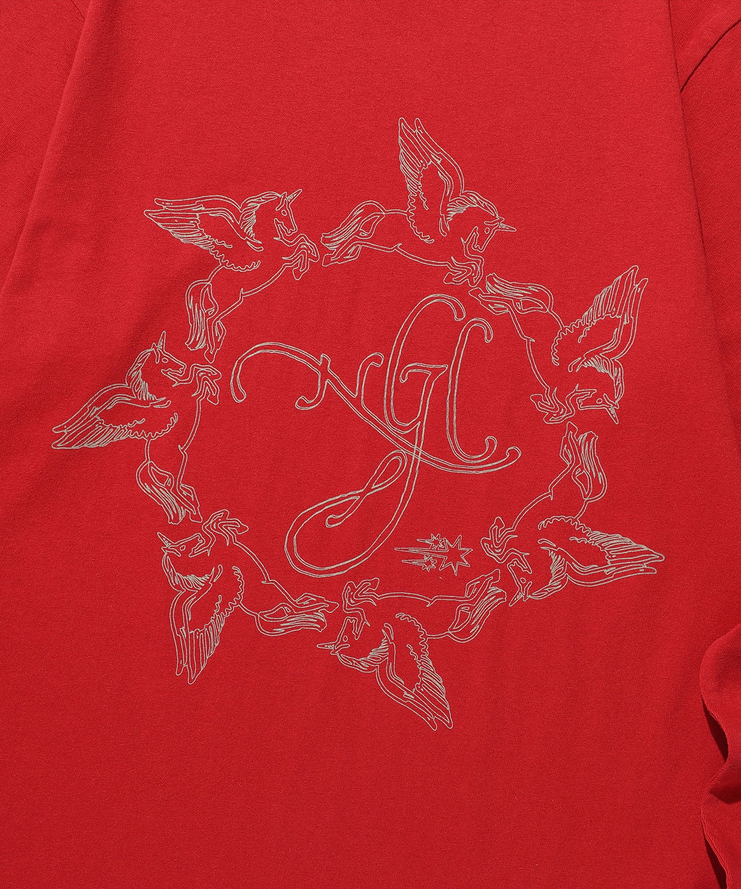 Nice Ghost Club Unicorn Circle Slim Long Sleeve Tee