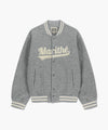 Marithé François Girbaud Wool Varsity Jacket Heather Gray