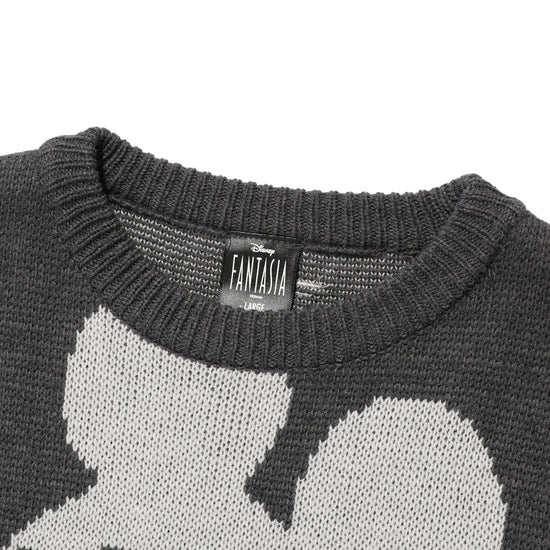Nice Ghost Club Fantasia Mickey Mouse Knit [Charcoal]