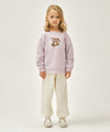 Marithé François Girbaud Kids Flower Bear Classic Logo Regen Sweatshirt Light Heather Gray