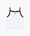 Marithé François Girbaud Women's Color Block Square Neck Sleeveless Stripe Top