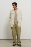 General Idea UNISEX Loose Fit Stripe Pocket Shirt