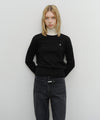 Marithé François Girbaud W Basic Crop Knit Pullover