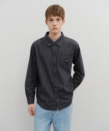 Marithé François Girbaud Logo Denim Shirt