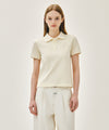 Marithé François Girbaud W EMBLEM PK COLLAR TEE