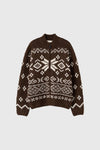 General Idea UNISEX High Neck Nordic Zip-Up Cardigan