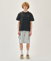 Marithé François Girbaud CLASSIC LOGO CARGO SWEAT SHORTS heather gray