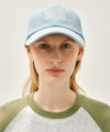 Marithé François Girbaud DENIM WASHING SMALL CLASSIC LOGO COVERED CAP light blue