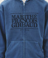 Marithé François Girbaud CLASSIC LOGO DYEING HOODIE ZIPUP