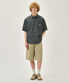 Marithé François Girbaud M CHECK HALF SLEEVE SHIRT