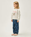 Marithé François Girbaud Kids Bear Printed Denim Pants