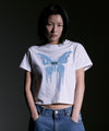 Mahagrid Butterfly Goth Crop Tee