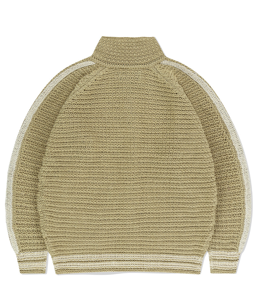 Mahagrid TRACK KNIT ZIP-UP