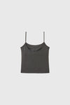 General Idea WOMAN Built-in Cap Backless Sleeveless [CHARCOAL]