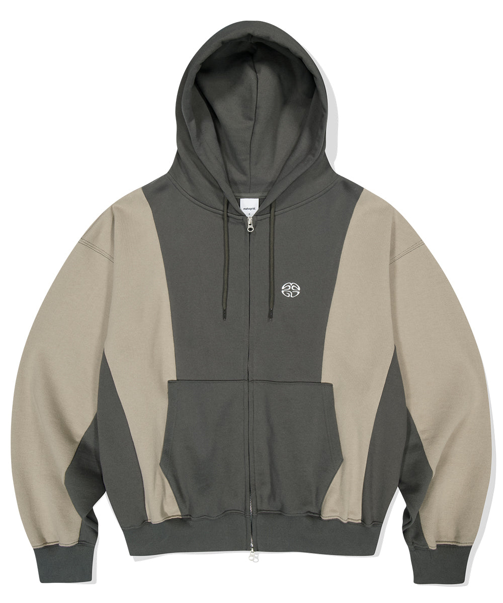 Mahagrid ECLIPSE LOGO HOOD ZIP-UP [KHAKI]