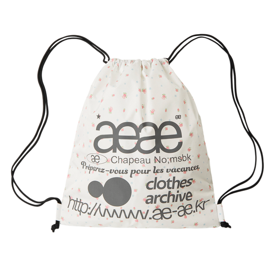 AEAE Web Logo Flower Gym Sack