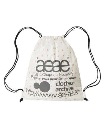 AEAE Web Logo Flower Gym Sack