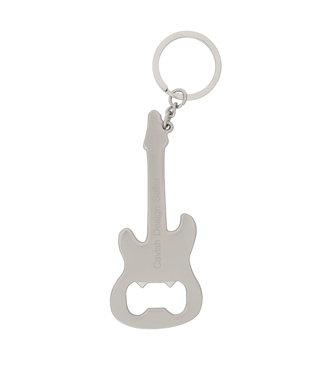Cavish Guitar Opener Keyring Silver