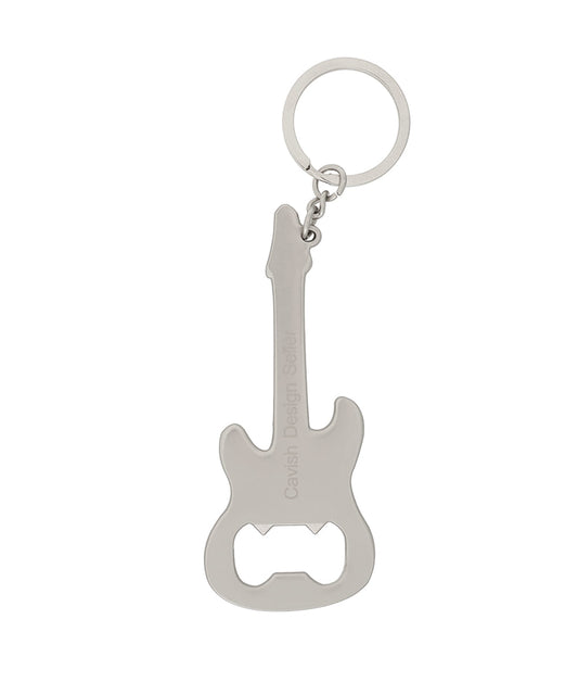 Cavish Guitar Opener Keyring Silver