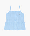 Marithé François Girbaud Kids Checked Sleeveless Blouse