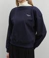 Marithé François Girbaud Women's Boat Neck Oversized Sweatshirt Navy