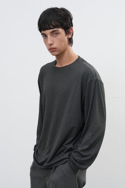 General Idea MAN Heat Jet Crew Neck T-Shirt [CHARCOAL]