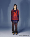 Nice Ghost Club Skull Rabbit Stripe Knit