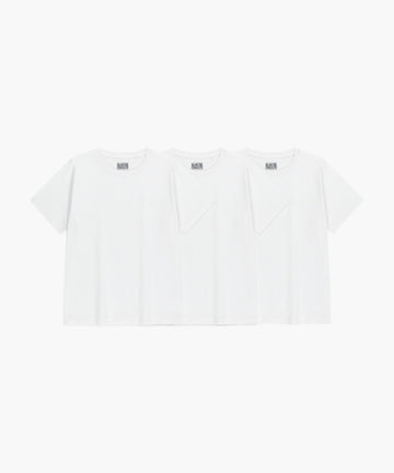 Marithé François Girbaud W 3PACK CIRCLE LOGO TEE white