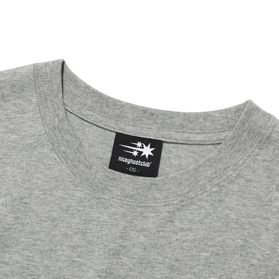 Nice Ghost Club 3star Big Crop Tee [Grey]