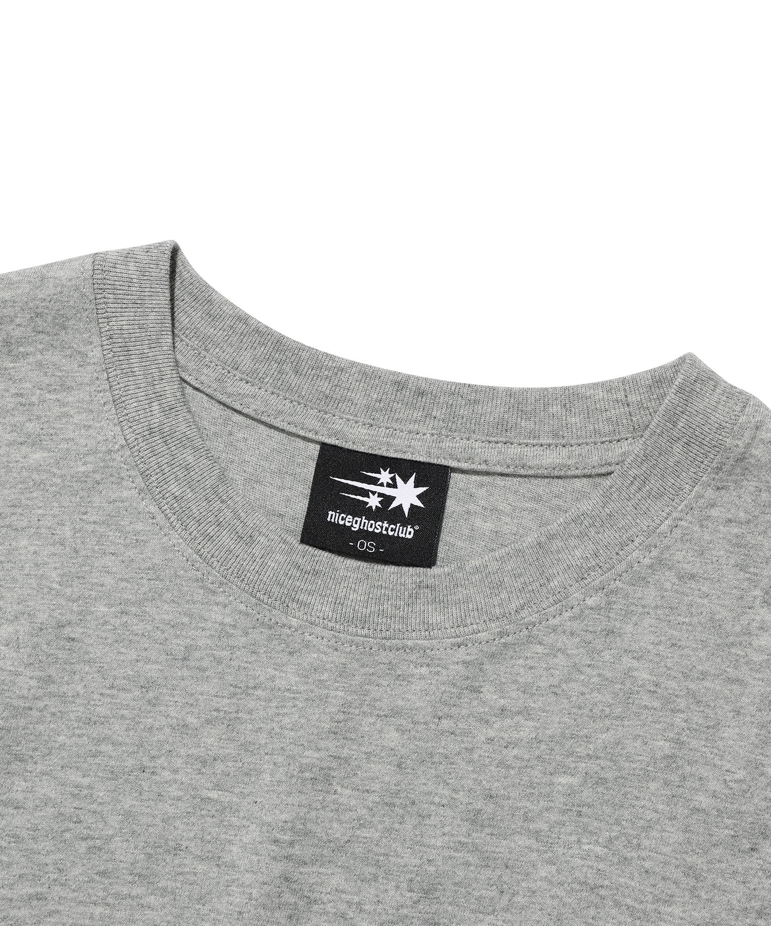 Nice Ghost Club 3star Big Crop Tee [Grey]