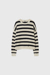 General Idea MAN Stripe Cotton Crew Neck Knit
