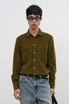 General Idea Unisex Slim Fit Corduroy Open Collar Shirt