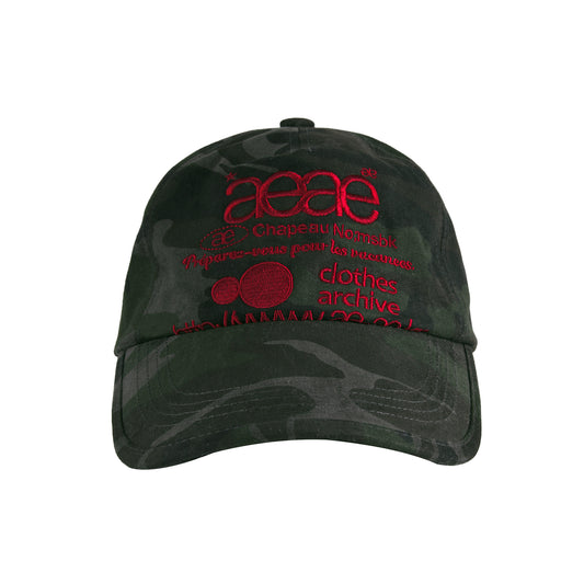 AEAE Web Logo Camo 5 Panel Cap