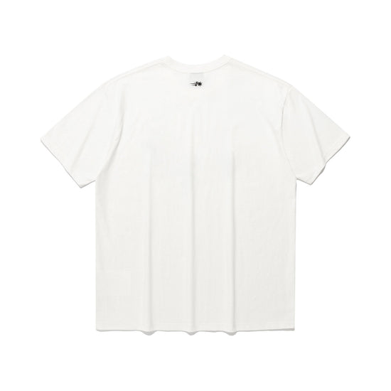 Nice Ghost Club Pearl Necklace Symbol Big Big Tee White