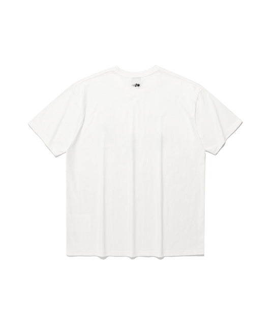Nice Ghost Club Pearl Necklace Symbol Big Big Tee White
