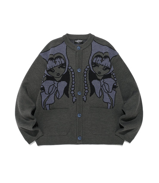 Nice Ghost Club Devil Girl Knit Cardigan