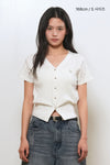 General Idea WOMAN Airy V-Neck Cable Cardigan