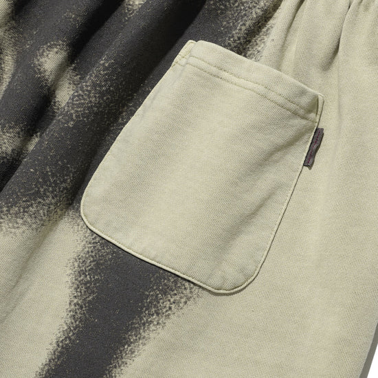 Nice Ghost Club Skull Graffiti Pigment Sweatpants [Beige]